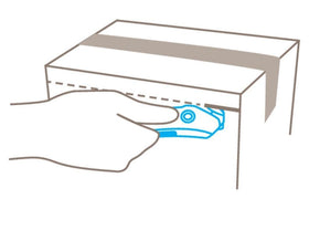 Martor Secumax 350 packaging dimensions image indicates size for storage.