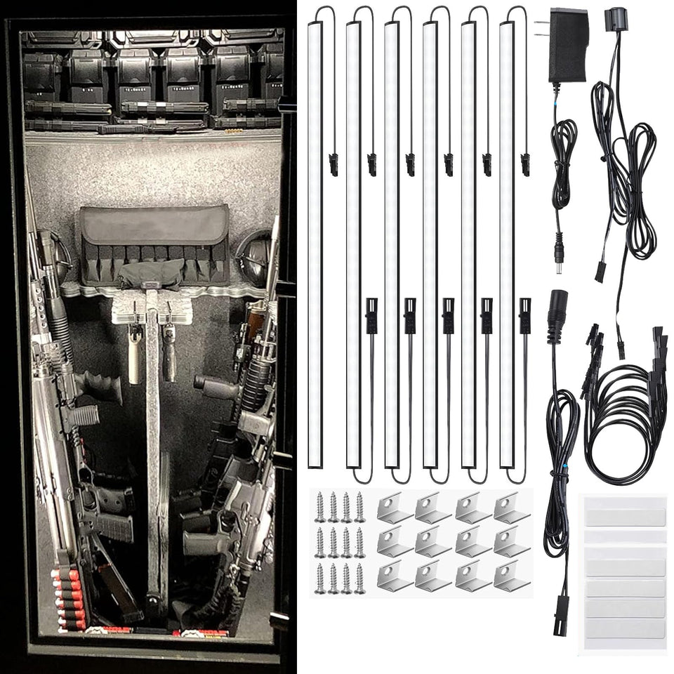 Martronic door activated safe light kit lighting the safe interior for quick access
