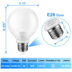 Marxlait LED bulb with daylight 5000K for instant brightness.