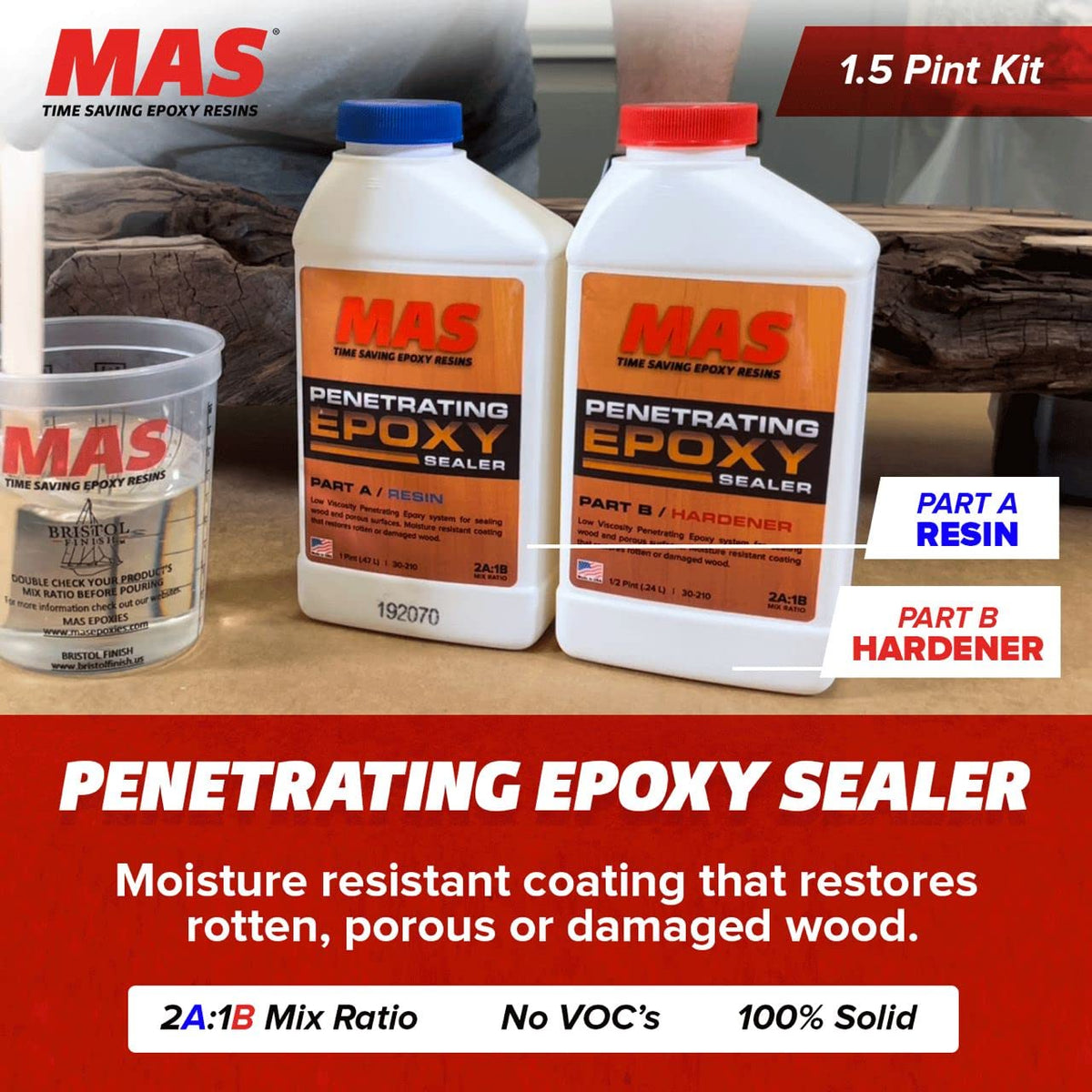 MAS Epoxies cleanup with soap and water offers simple post-application ease