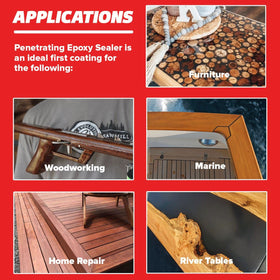 MAS Epoxies penetrating wood sealer closeup demonstrates deep penetration for durability