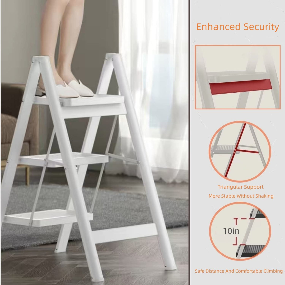 MASHART wide-pedal detail shows large non-slip surface for stable footing.