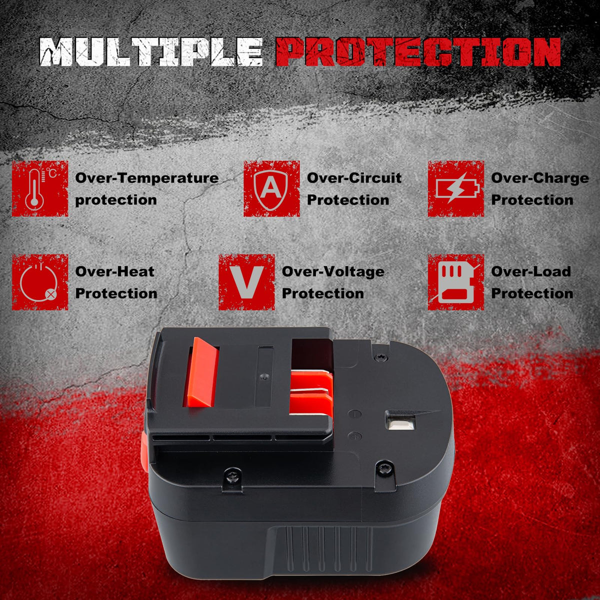 Masione overcharge protection Ni-MH battery for safer charging.