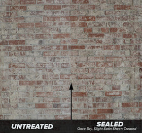 MasonryDefender brick dust reduction helps keep indoor floors cleaner.