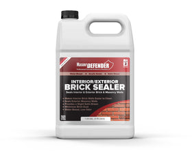 MasonryDefender brick sealer satin finish enhances natural color on brick surfaces.