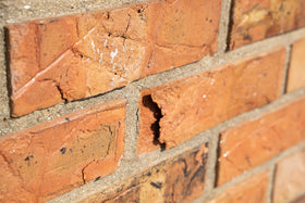 Close-up of brick texture with sealer preserving color and water resistance