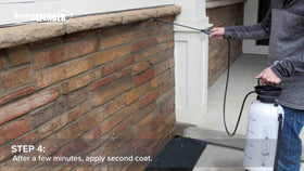 MasonryDefender sealant on patio stones preserves color and resilience