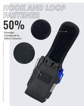MASRIN EDC pouch wearing modes belt clip and loop.