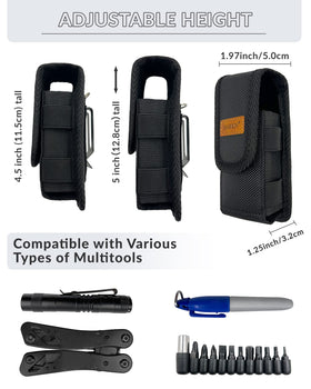 MASRIN multitool sheath rugged nylon exterior protects tools.