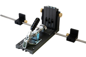 Massca Pro M2 depth-adjustment-knob provides customizable hole depth for different woods.