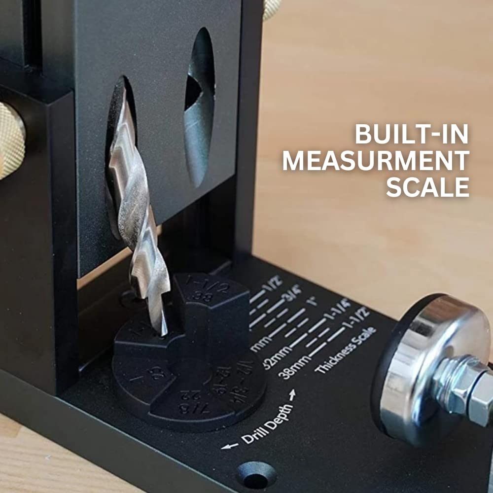 Massca Pro M2 hex-key-accessory assists quick setup and depth adjustments.
