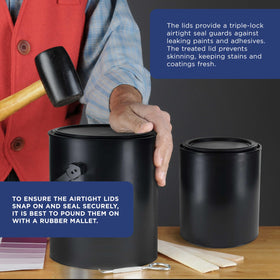 Master Airbrush 4-pack plastic cans for versatile coating storage.