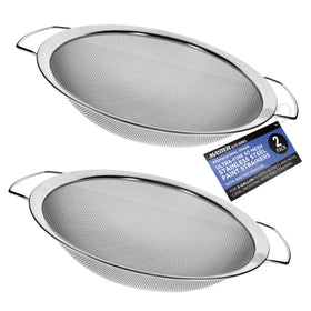 Master Airbrush Elite strainer over a bucket for mess-free filtering