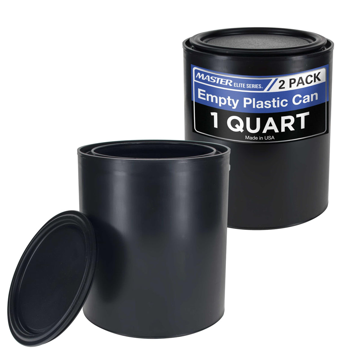 Master Airbrush Master Elite 1-Quart bucket with triple-lock lid for leak-proof storage.