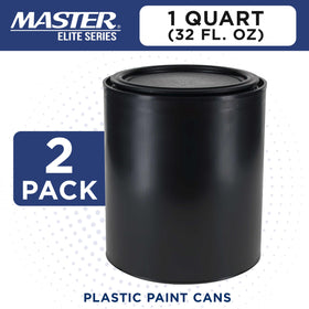 Master Elite 32 oz plastic can showcases dent-proof body protects contents.
