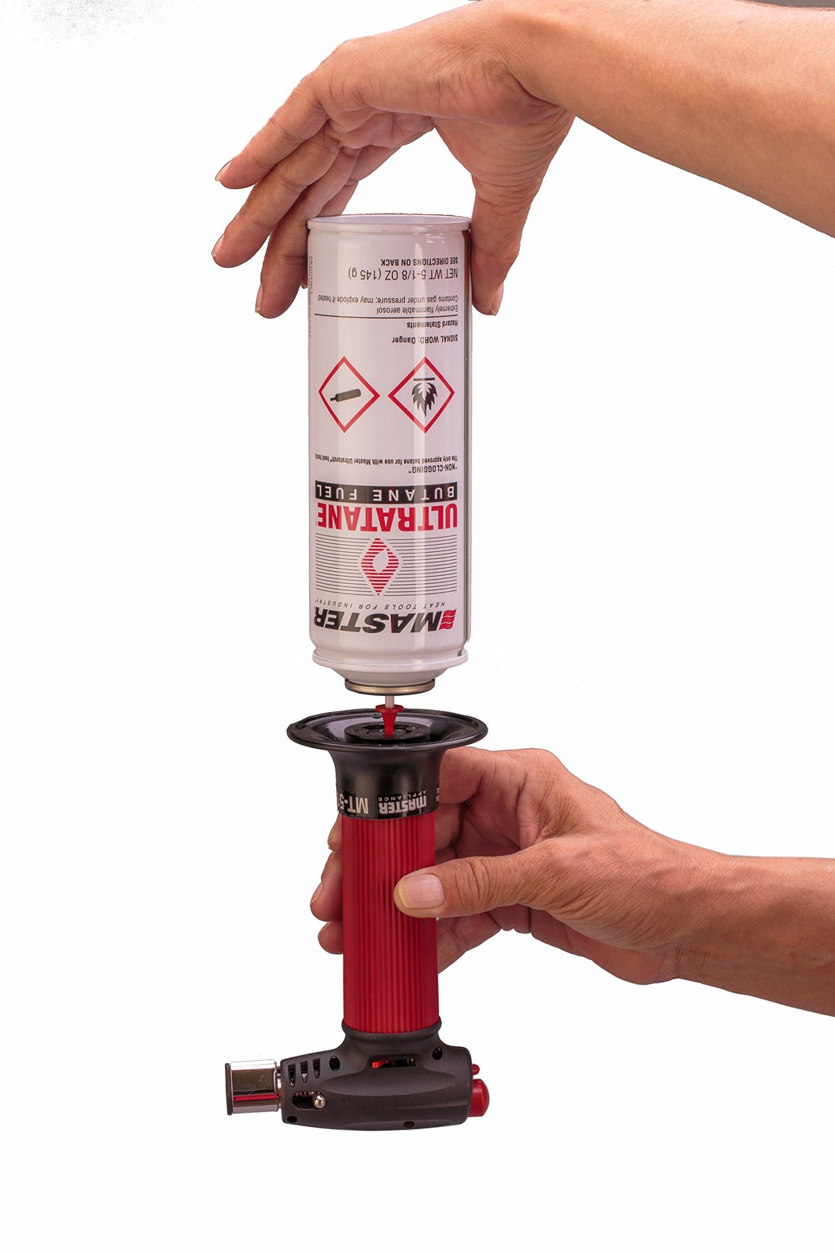 Master Appliance MT-51 torch pinpoint flame for delicate shrink tubing work.