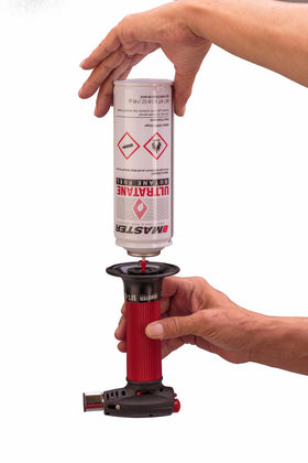 Master Appliance MT-51 torch pinpoint flame for delicate shrink tubing work.