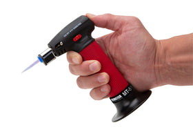Master Appliance MT-51 torch safety lock and ergonomic design in use.