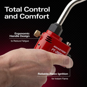 Master Appliance PT-2000Si ergonomic handle for comfortable, extended use