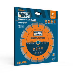 Master Depot 7in blade on a paver project with minimal burn marks.