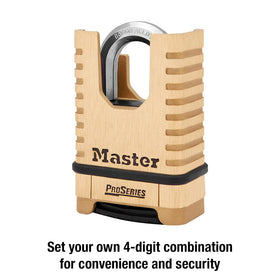 Master Lock 1177D dial dust cover close-up protects internal components.