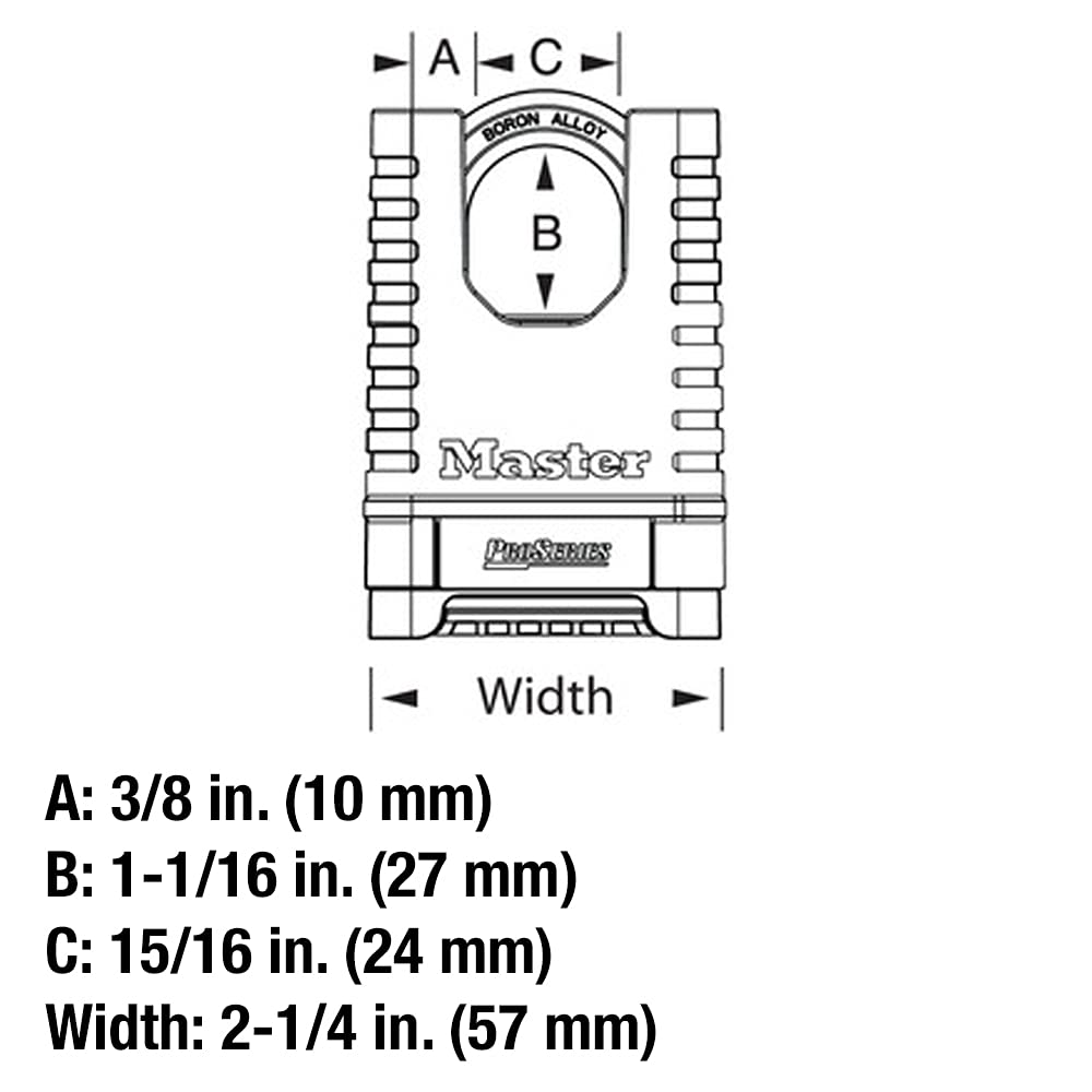 Master Lock 1177D no reset tool feature simplifies setup and use.