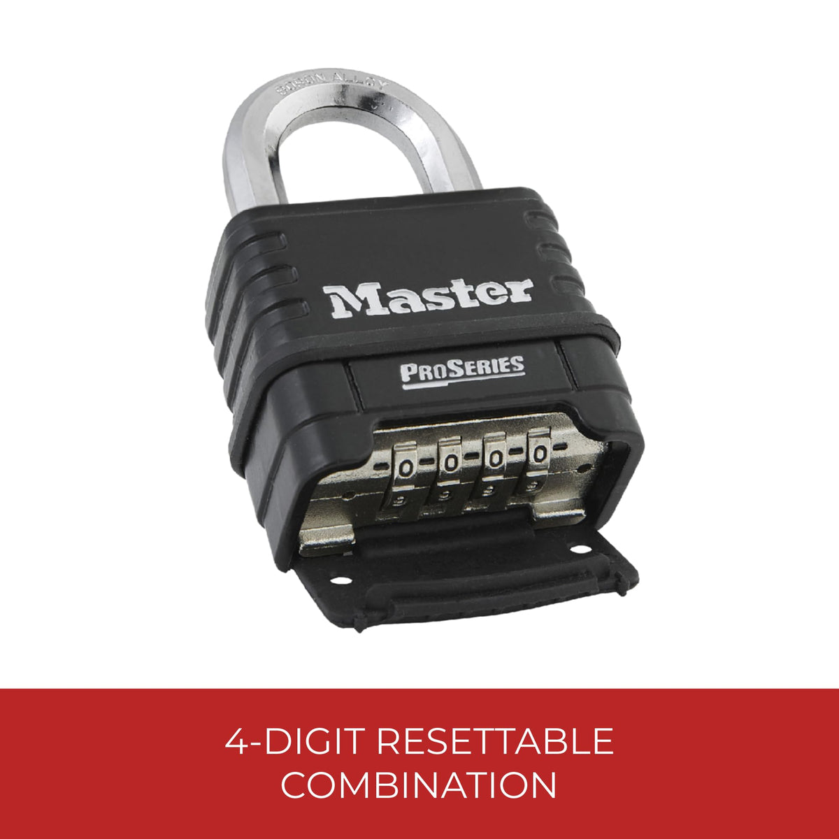 Master Lock 1178 bottom padlock detail highlighting durable finish and mechanism
