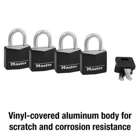 Master Lock 131Q four-pin cylinder increases pick resistance and security.