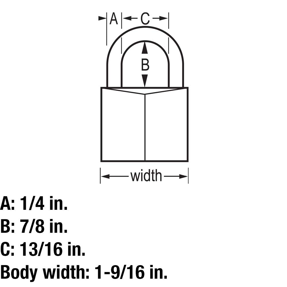 Master Lock 140Q padlocks suitable for indoor and outdoor use.