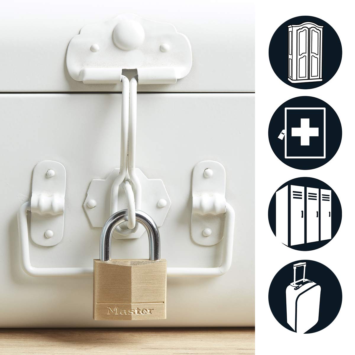 Master Lock 140T padlock dual locking levers increase pry resistance