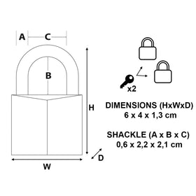 Master Lock 140T two-padlock pack with same-key convenience