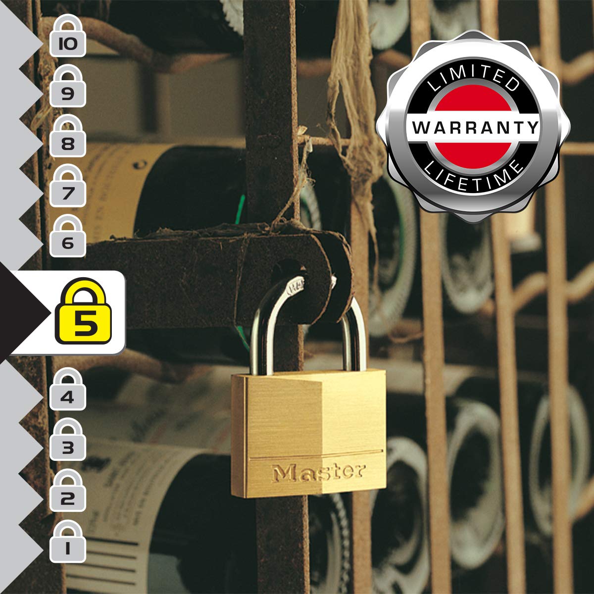 Master Lock 140T two keys included for convenient access