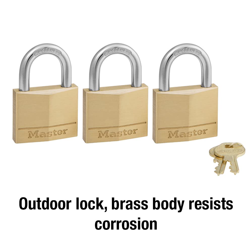 Master Lock 140TRI 4-pin cylinder provides pick resistance for security.