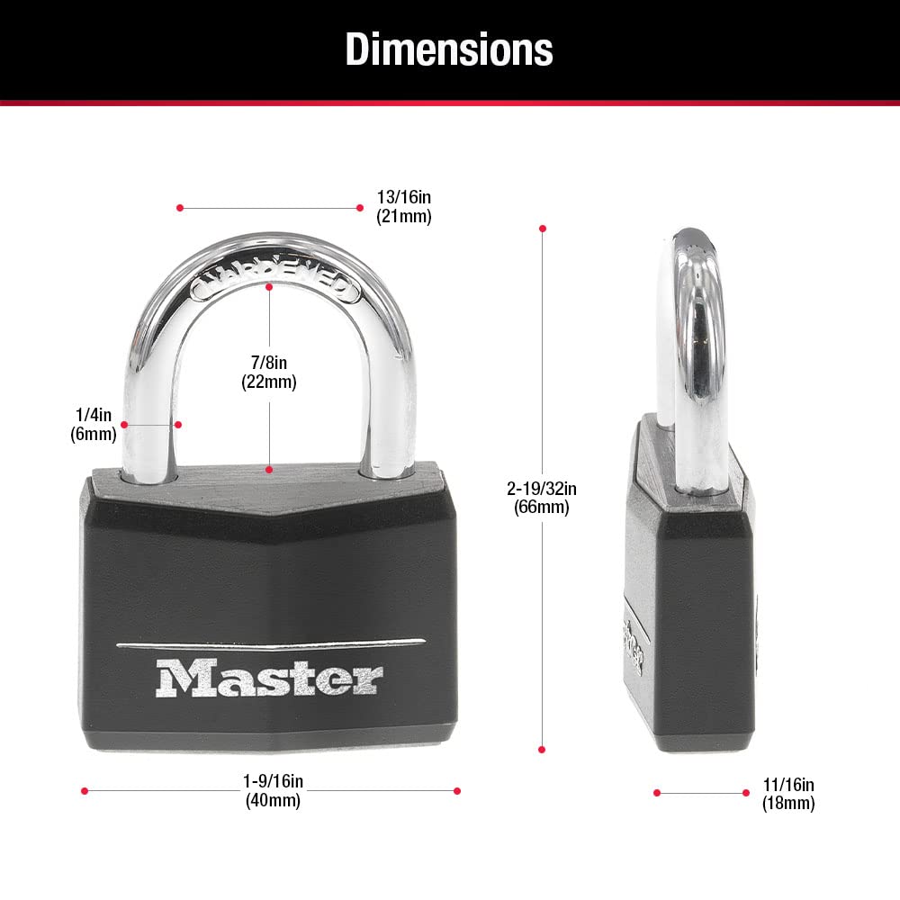 Master Lock 141Q dual locking levers resist prying and hammering
