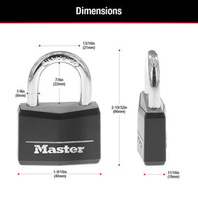 Master Lock 141Q dual locking levers resist prying and hammering