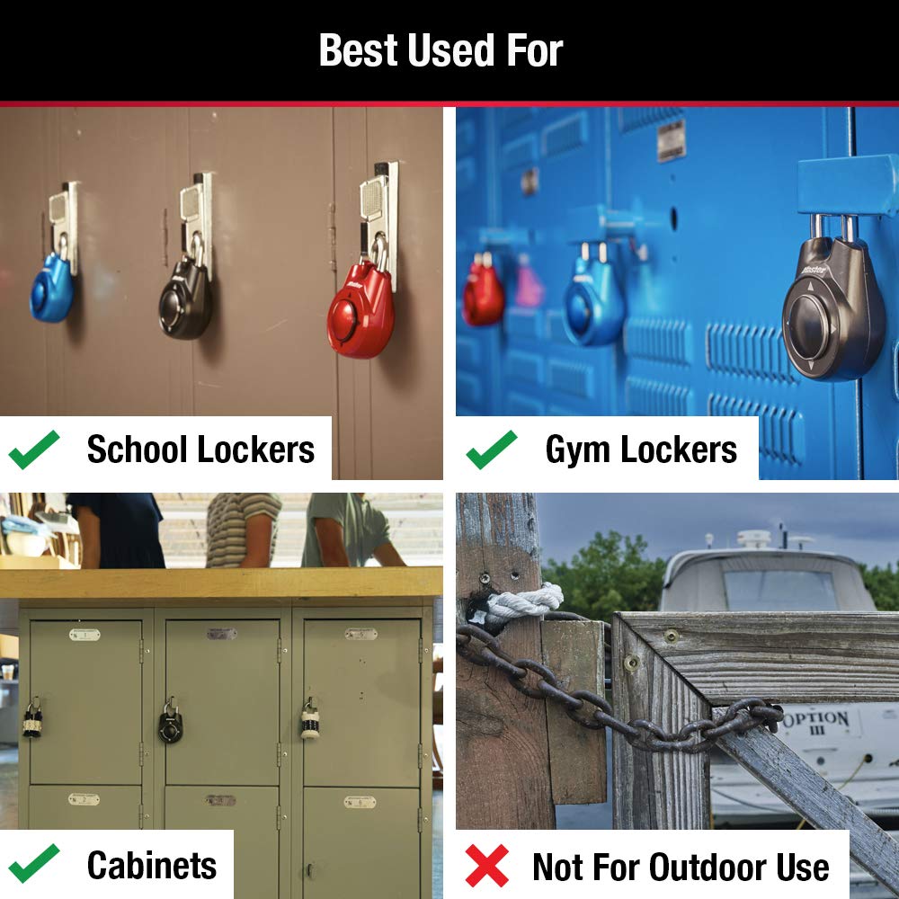 Master Lock 1500iD directional movement dial enables quick, memorable access.