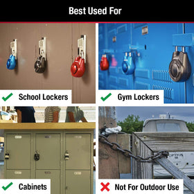Master Lock 1500iD directional movement dial enables quick, memorable access.
