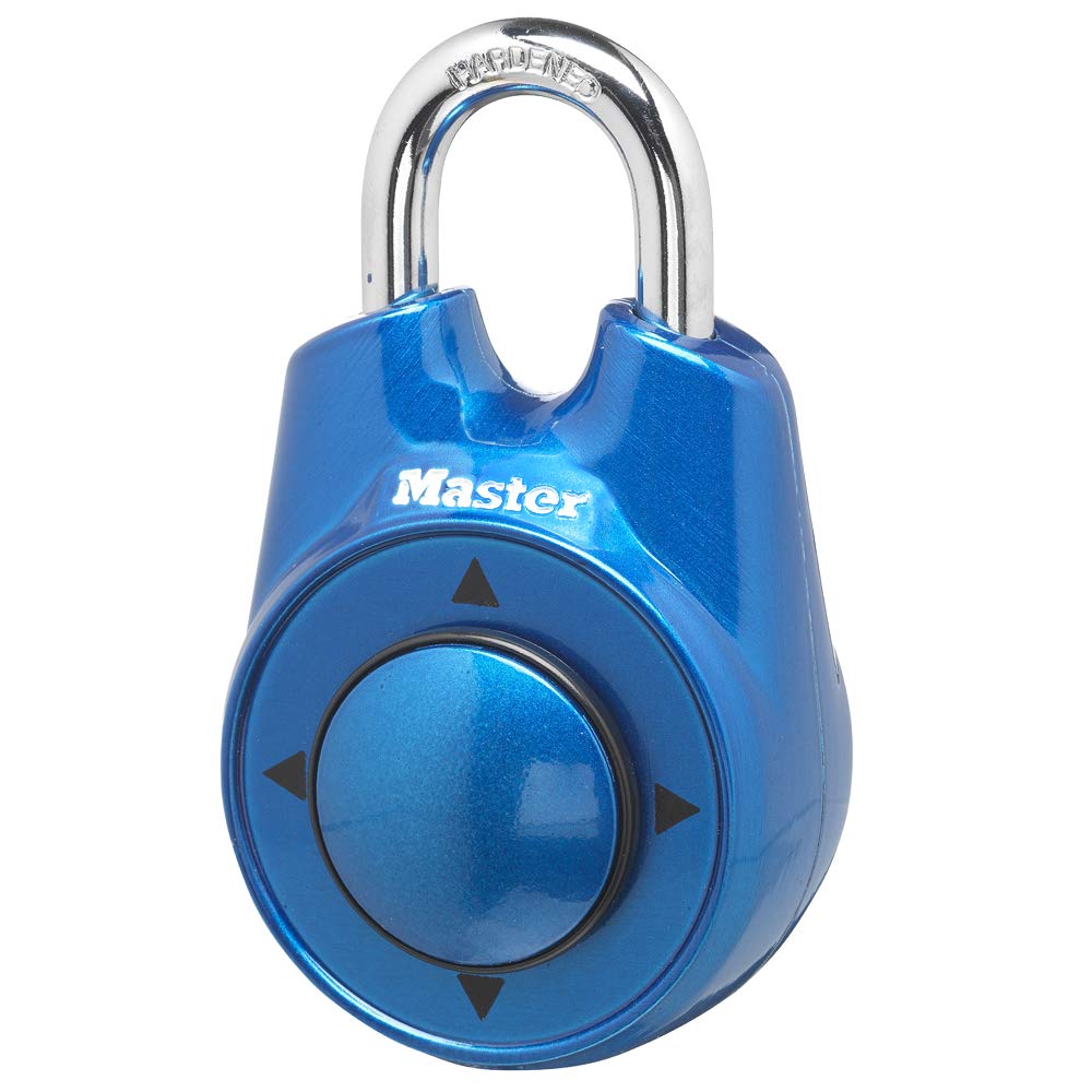 Master Lock 1500iD padlock body front showing durable metal construction