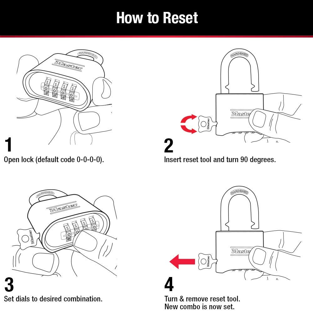 Master Lock 175D gym locker application highlights secure access.