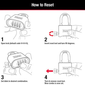 Master Lock 175D gym locker application highlights secure access.
