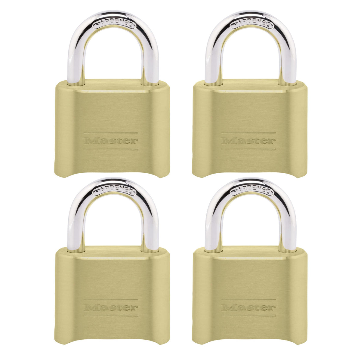 Master Lock 175EC4 solid body padlock for durable outdoor security.