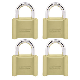 Master Lock 175EC4 solid body padlock for durable outdoor security.