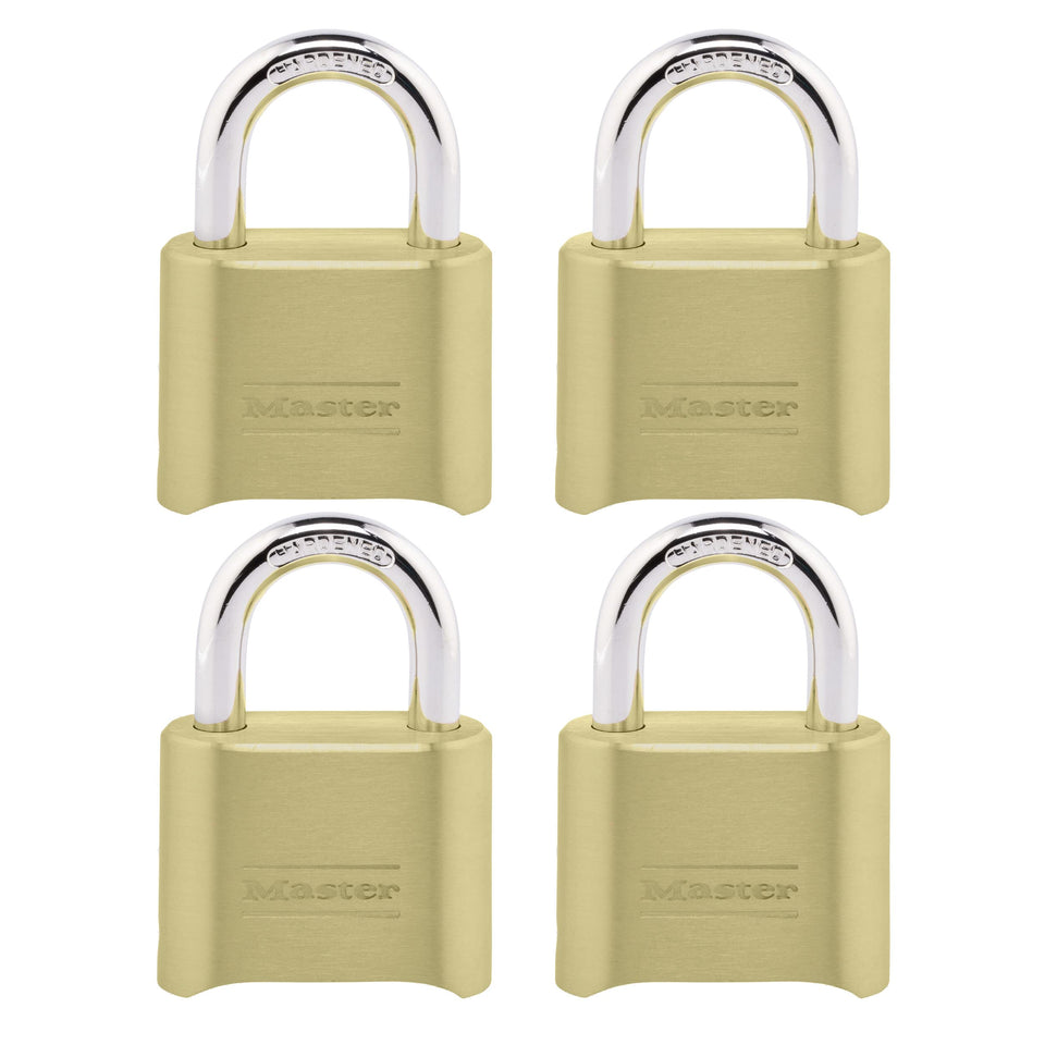 Master Lock 175EC4 solid body padlock for durable outdoor security.