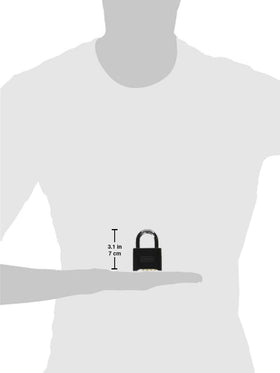 Master Lock 178D compact design fits lockers, gates, and sheds.
