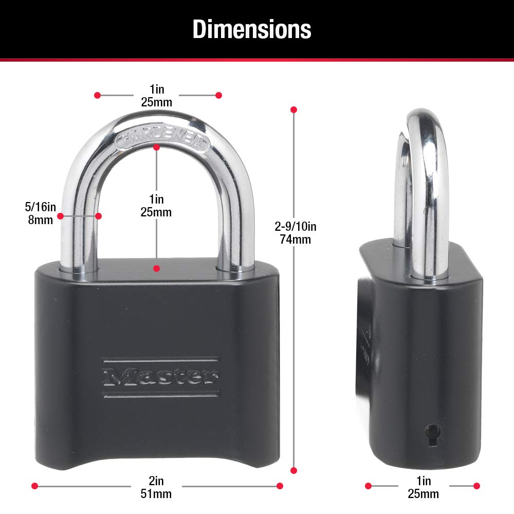 Master Lock 178EC4 four-pack provides multiple secure options.