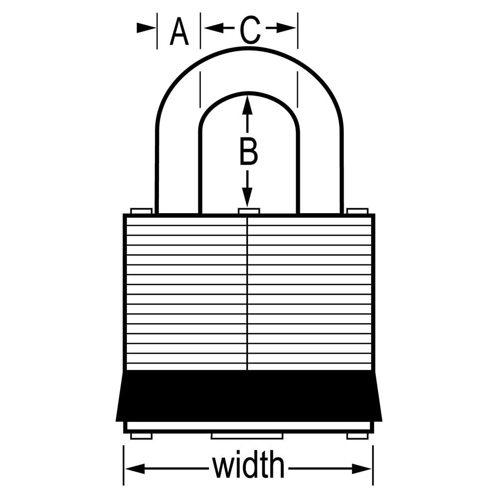 Master Lock 1KALJ keyed-alike with two keys for quick access