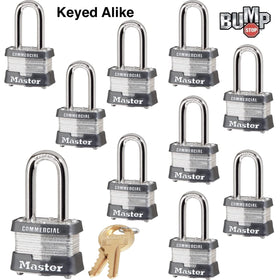 Master Lock 3NKALF-10 set includes twenty keys for groups.