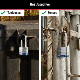 Master Lock 3DLH dual ball bearings boost pry resistance.