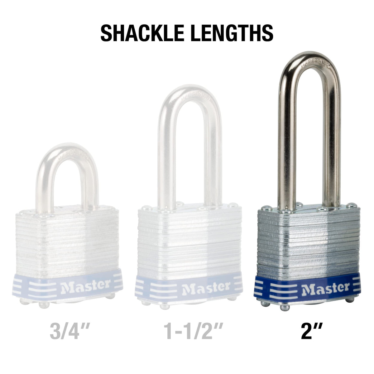 Master Lock 3DLH includes two keys for easy access.
