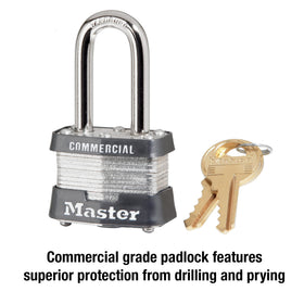 4-pin W1 cylinder on the Master Lock 3KALF padlock deters picking
